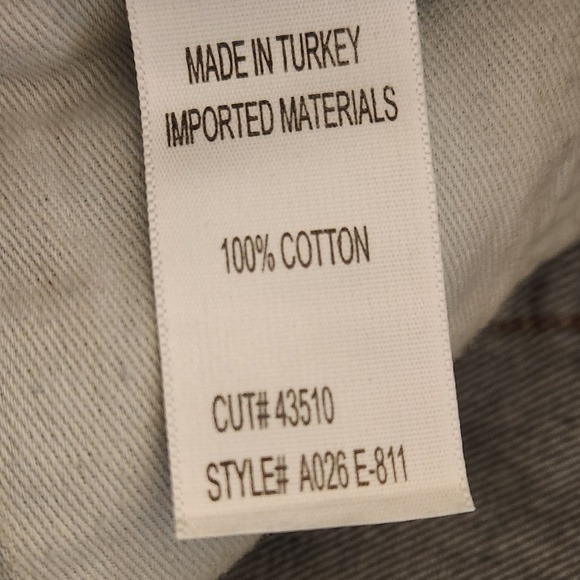 AGOLDE Womens Parker Vintage Cut Off Shorts‎ Distressed Blue Size 26 Button Fly - Picture 7 of 9